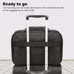 Coolife Luggage 3 Piece Set Suitcase Spinner Softshell lightweight (blue+sliver) - Image 6